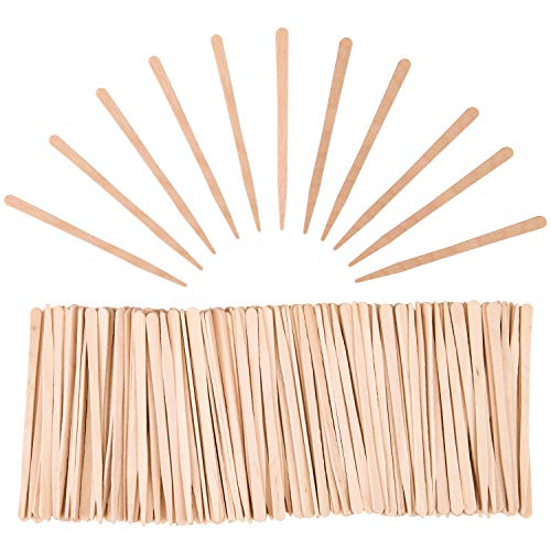 Hedume 2000 Pieces Wax Sticks Wood Spatulas Applicator Craft Sticks Small Wax Spatulas Hair Removal Eyebrow and Body